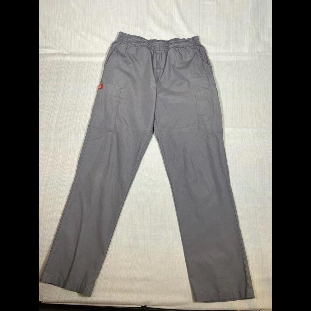 Dickies Scrubs Pull-on Elastic Waist Cargo Pants  Grey Dickies (A16)